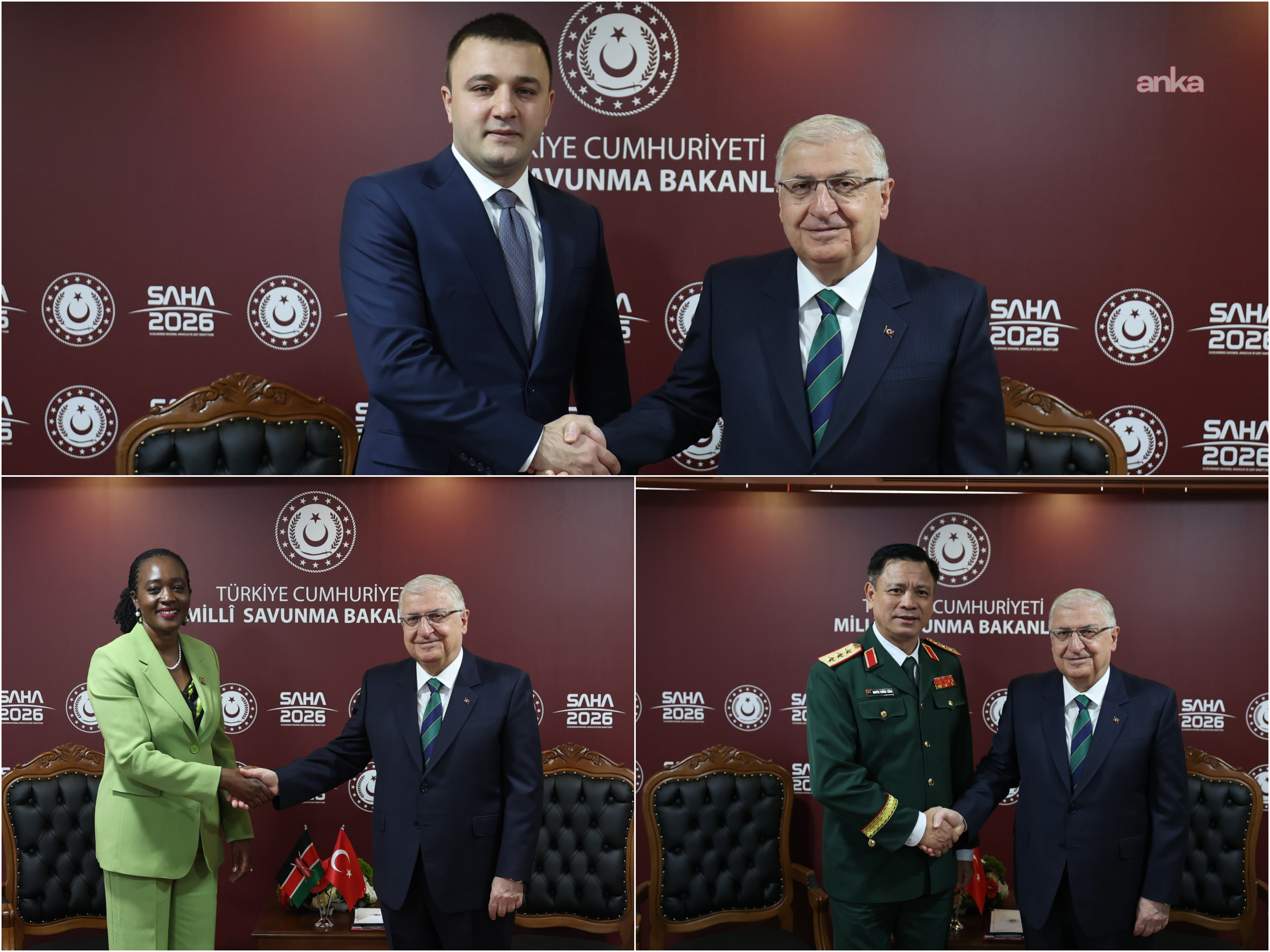 Bakan Güler'den SAHA 2026 Fuarı'nda görüşme trafiği