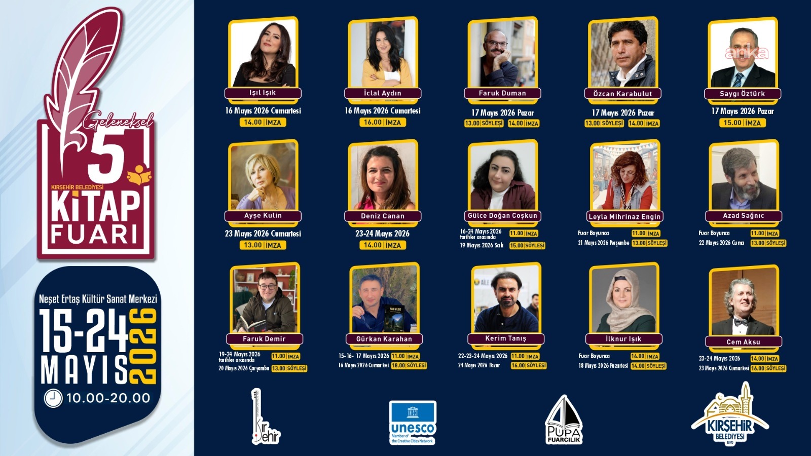 Kırşehir 5. Geleneksel Kitap Fuarı, kapılarını açmaya hazırlanıyor