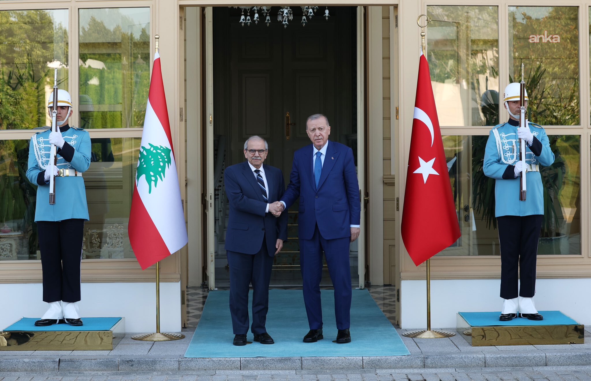 Cumhurbaşkanı Erdoğan, Lübnan Başbakanı Selam’ı kabul etti
