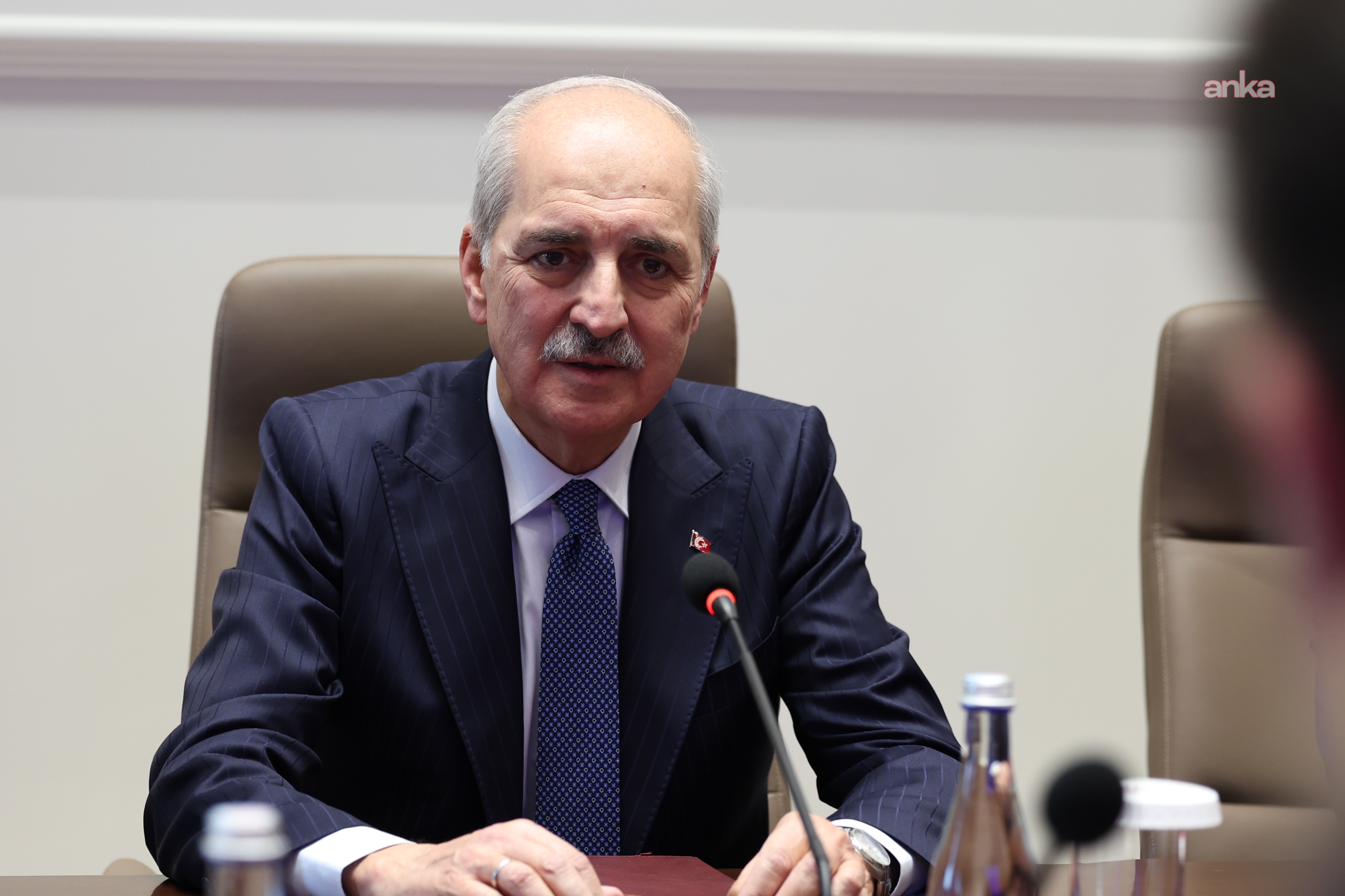 TBMM Başkanı Kurtulmuş, Bişkek'te Kıbrıs Türk Cumhuriyeti Cumhuriyet Meclis Başkanı Öztürkler ile görüştü