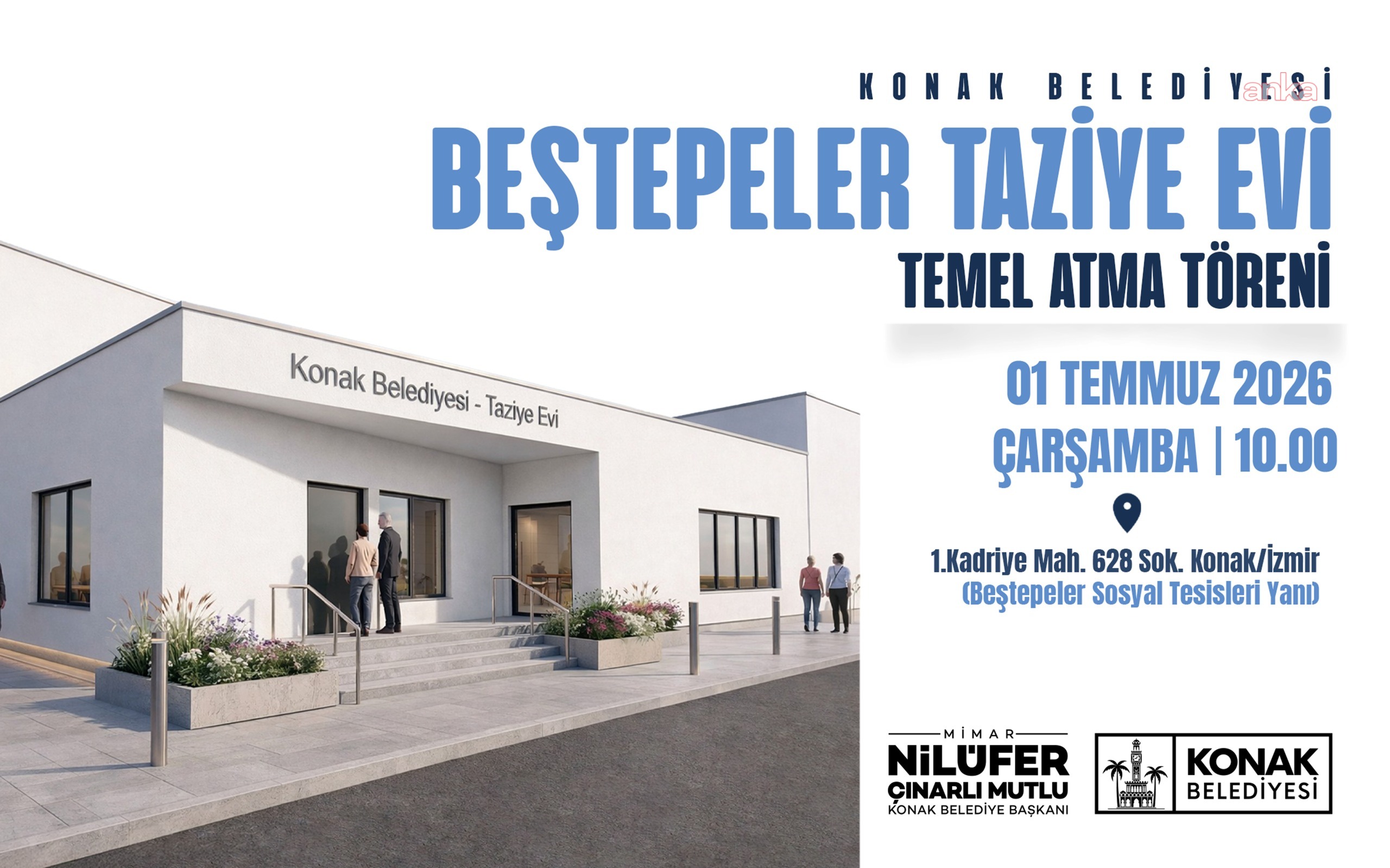 Konak Belediyesi Beştepeler Taziye Evi’nin temeli atılıyor