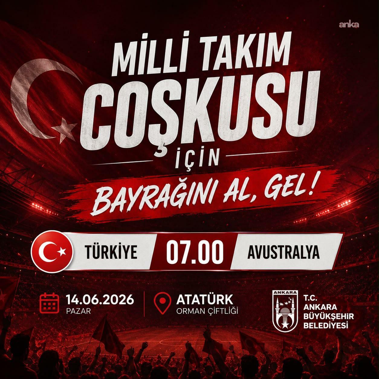 Başkentliler, A Millî Futbol Takımı’nın ilk grup maçını dev ekrandan takip edecek