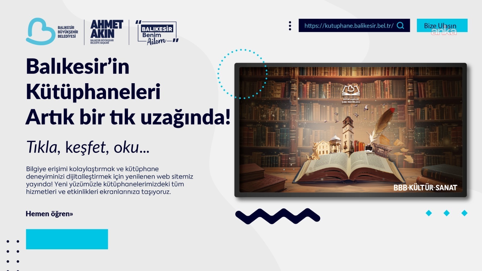 Balıkesir Büyükşehir Belediyesi’nden kütüphane hizmetlerinde dijital adım