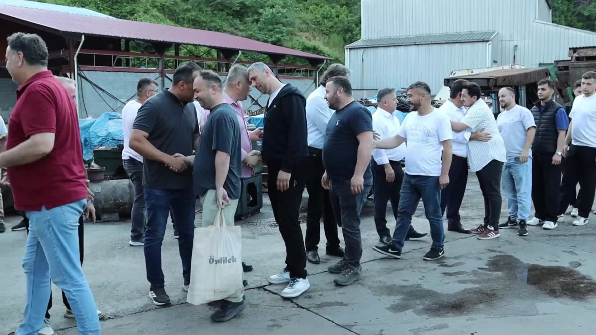 GMİS Genel Başkanı Yeşil, Zonguldak’ta madencilerle buluştu