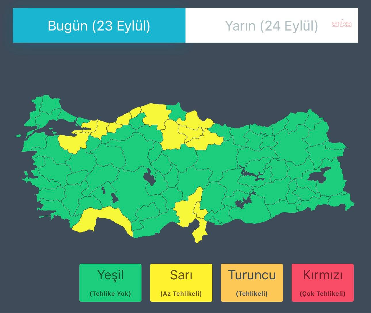 İçişleri Bakanlığı'ndan kuvvetli yağış uyarısı