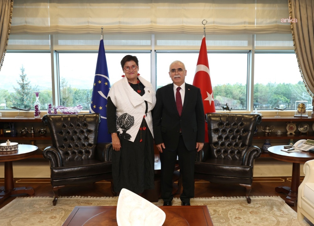 Anayasa Mahkemesi Başkanı Özkaya, AKPM Başkanı Bayr ile görüştü