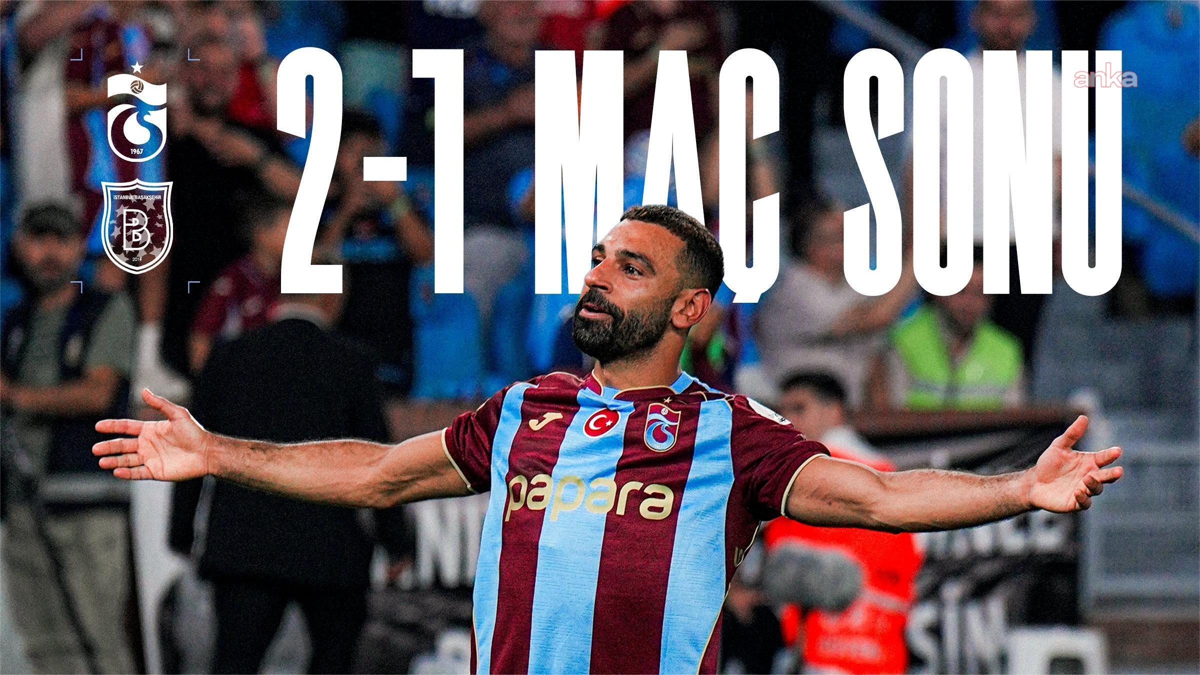 Trabzonspor, Başakşehir'i Salah'ın golleriyle 2-1 mağlup etti