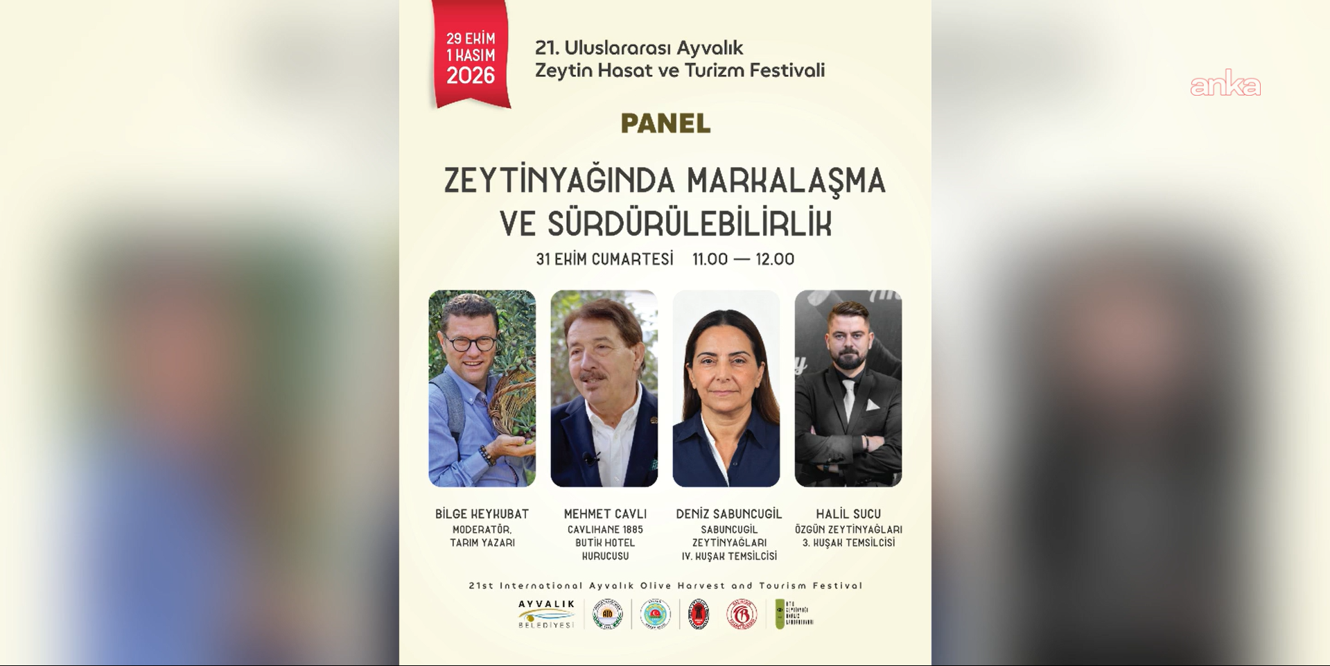 "21. Uluslararası Ayvalık Zeytin Hasat ve Turizm Festivali" başlıyor