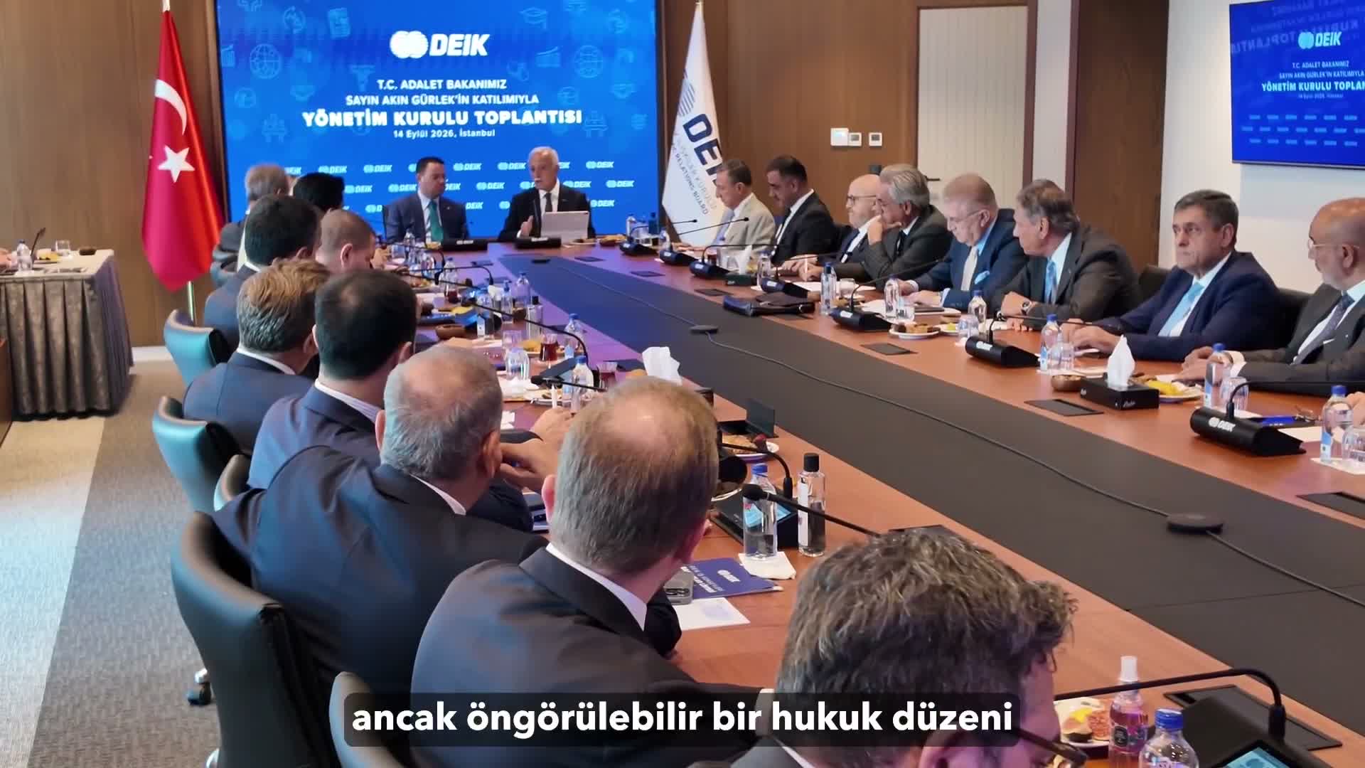 Adalet Bakanı Gürlek, iş dünyası temsilcileriyle bir araya geldi