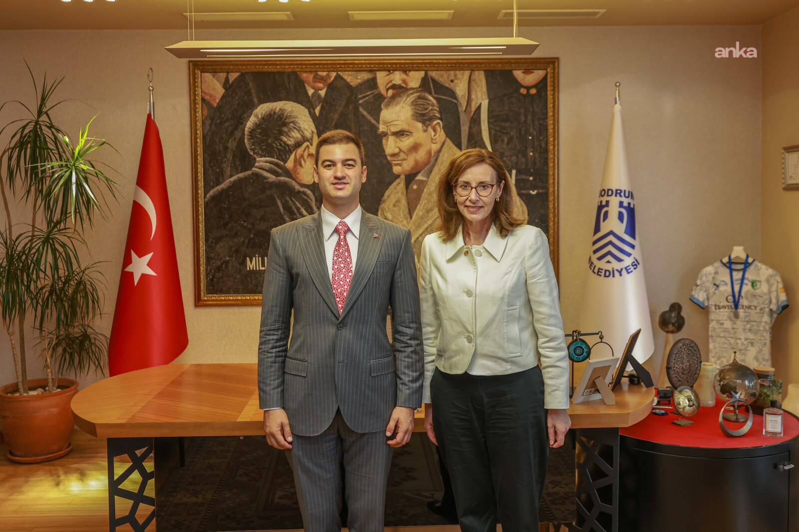 Birleşik Krallık Türkiye Büyükelçisi Anderson’dan Bodrum Belediyesi'ne ziyaret