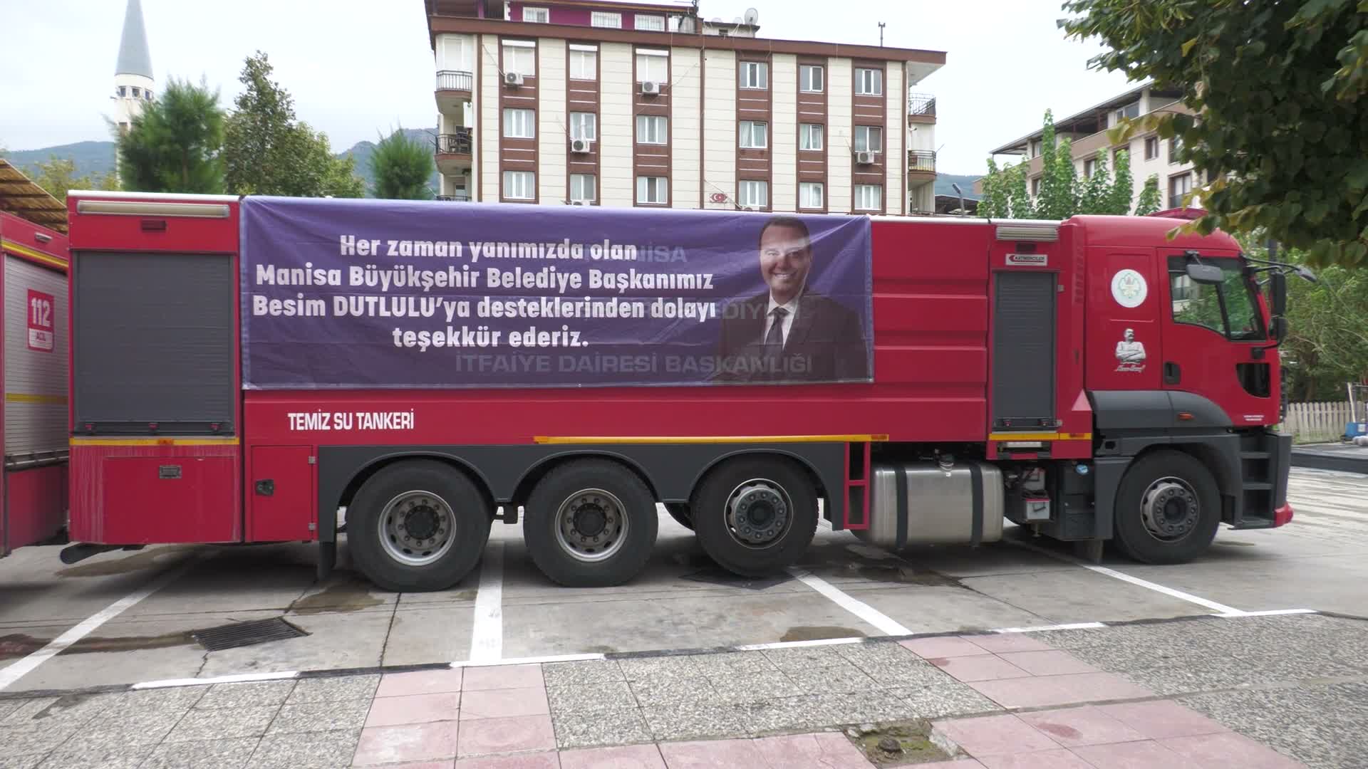Manisa Büyükşehir Belediye Başkanı Dutlulu'dan itfaiye personeline teşekkür
