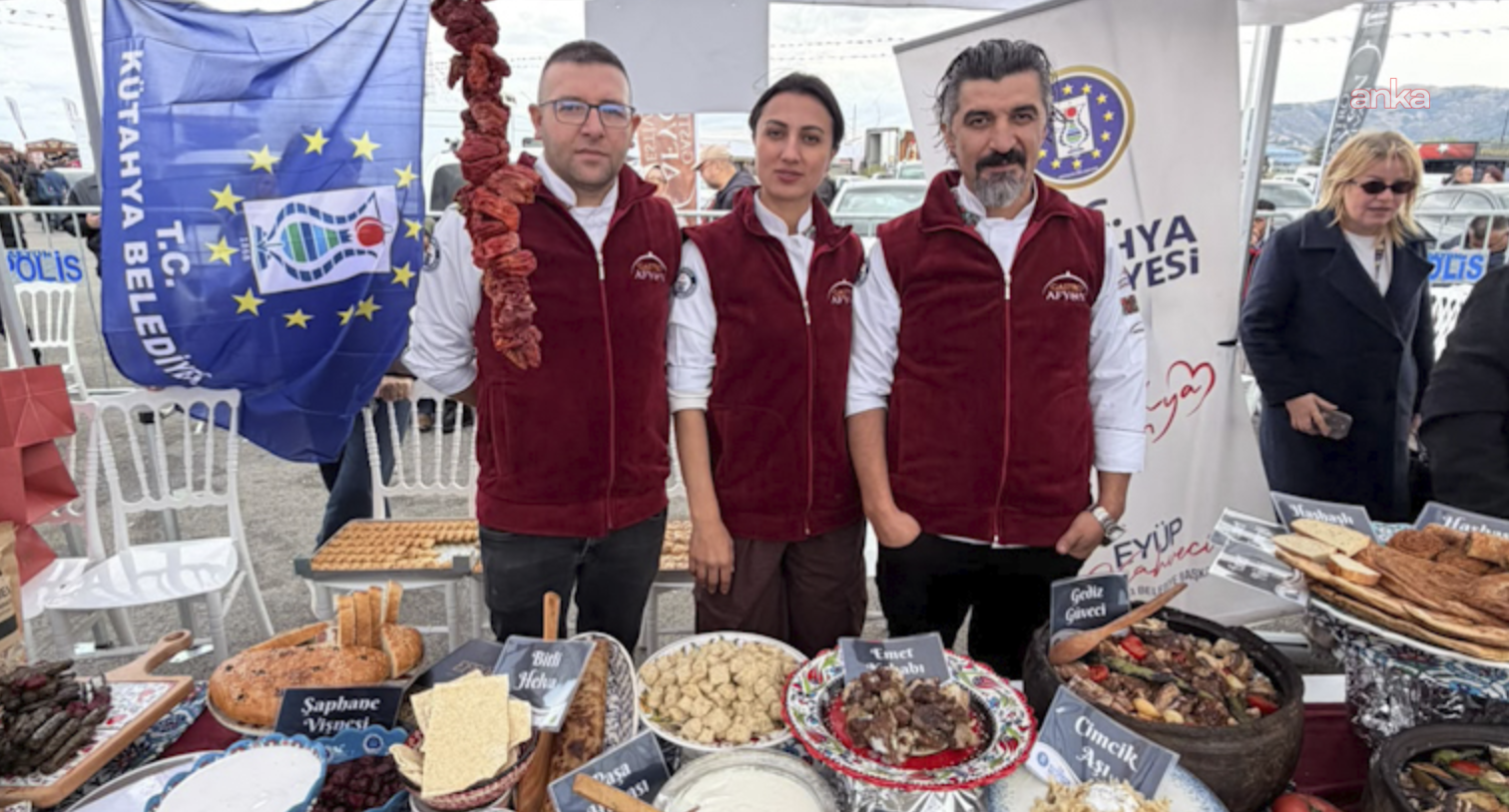 Kütahya’nın yöresel lezzetleri, Afyon Gastronomi Festivali’nde tanıtıldı