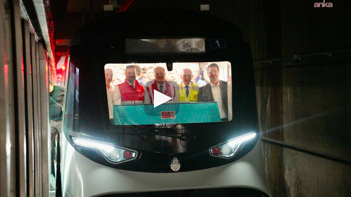 Üç ilçeden geçen metro hattında test sürüşü