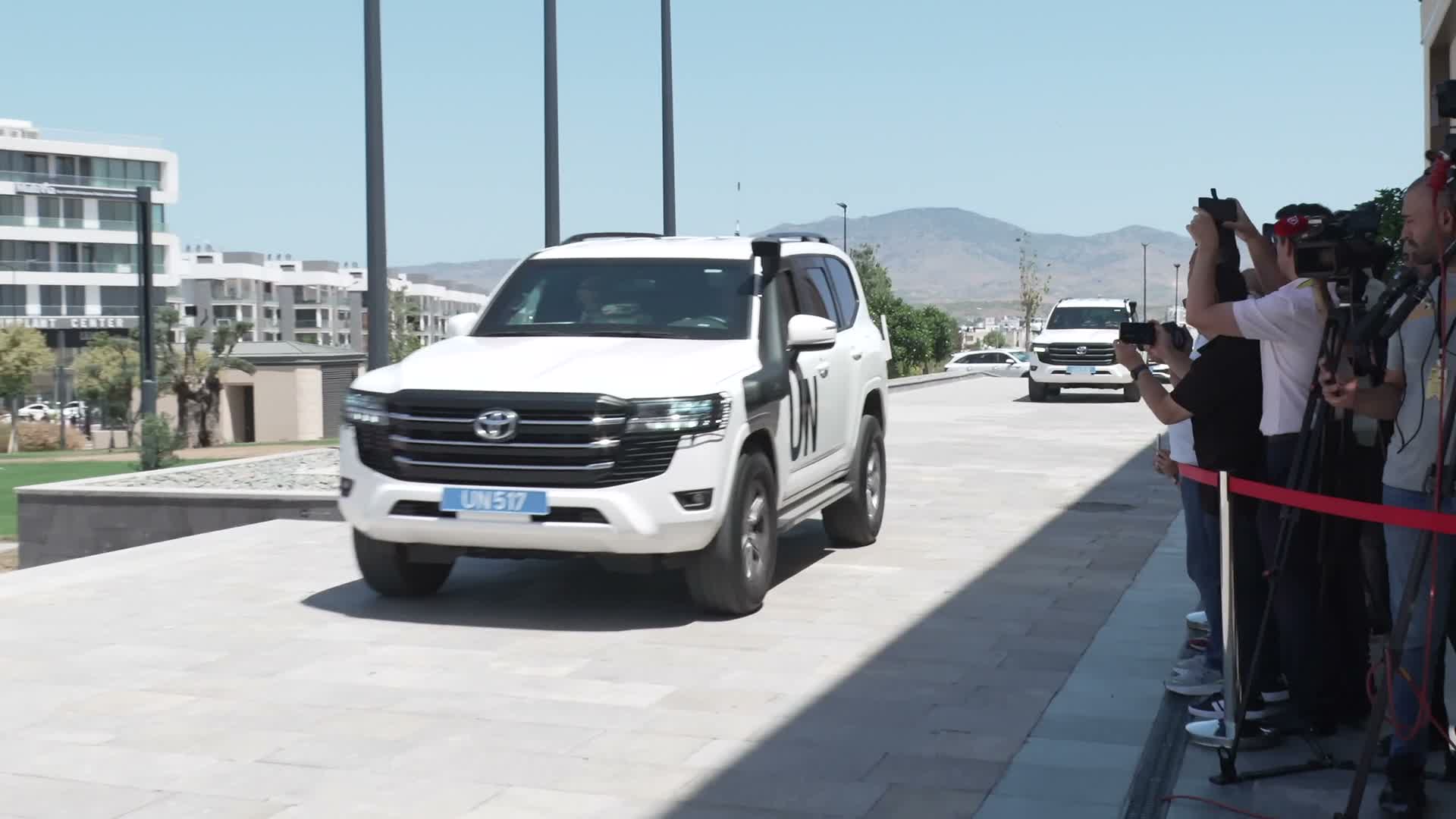 BM Genel Sekreteri Guterres ile KKTC Cumhurbaşkanı Erhürman'ın görüşmesi başladı