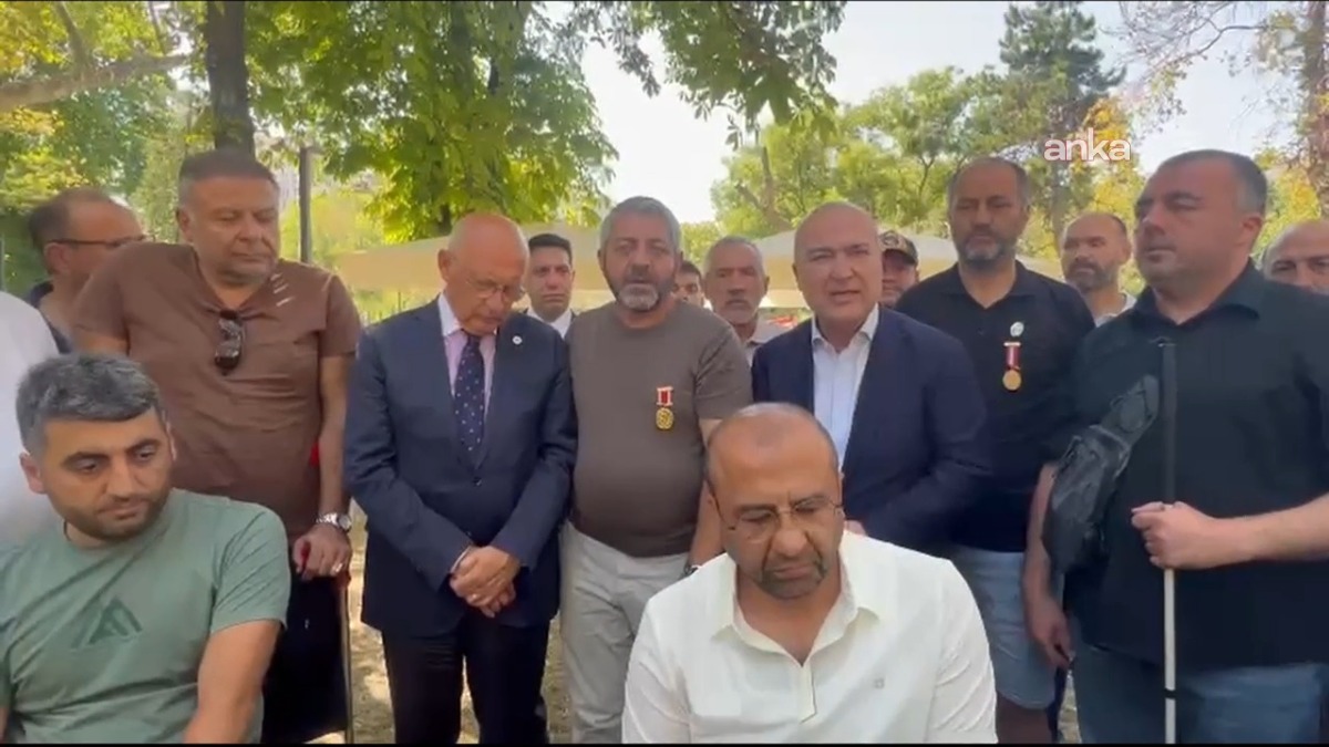 YENİ Parti heyetinden açlık grevindeki gazilere destek