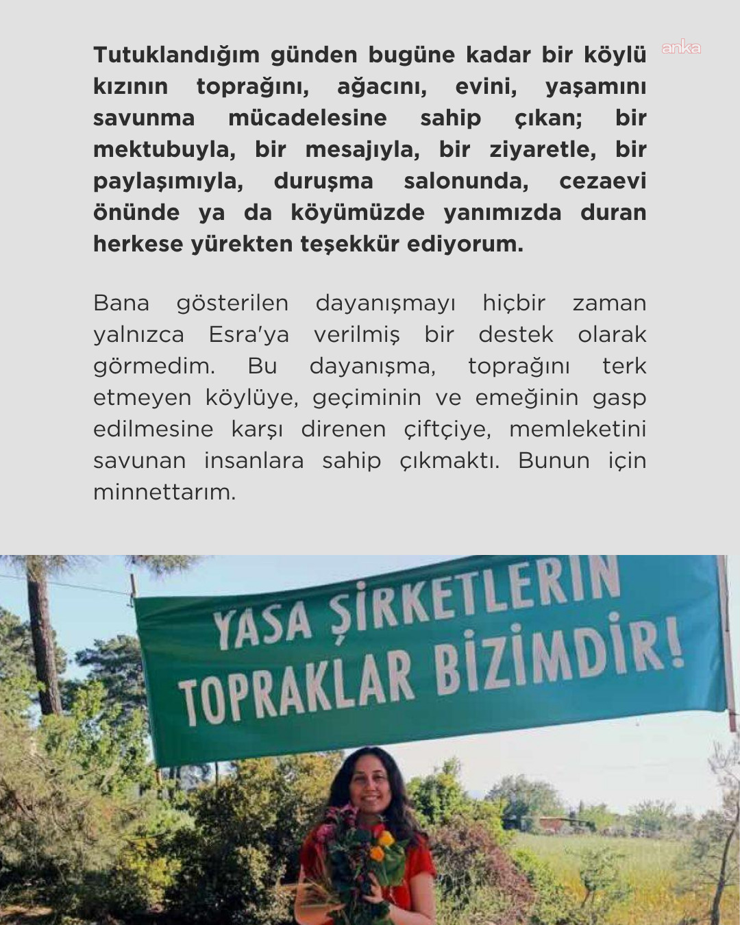 Esra Işık’tan hapis cezası sonrası dayanışma çağrısı: "Asıl mücadele şimdi başlıyor"