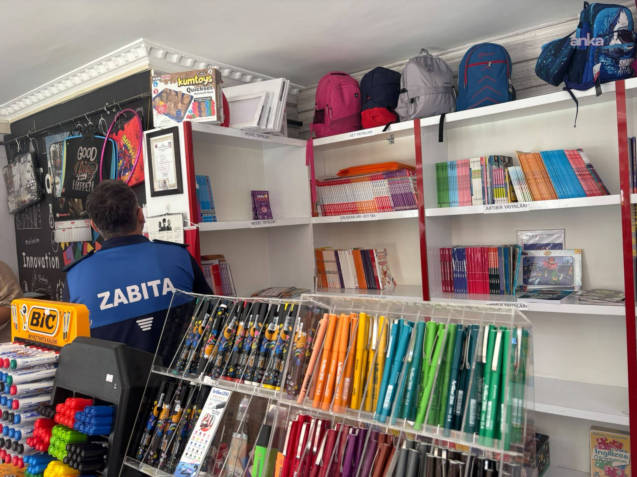 Bilecik Zabıtası'ndan okul öncesi kırtasiyelere denetim