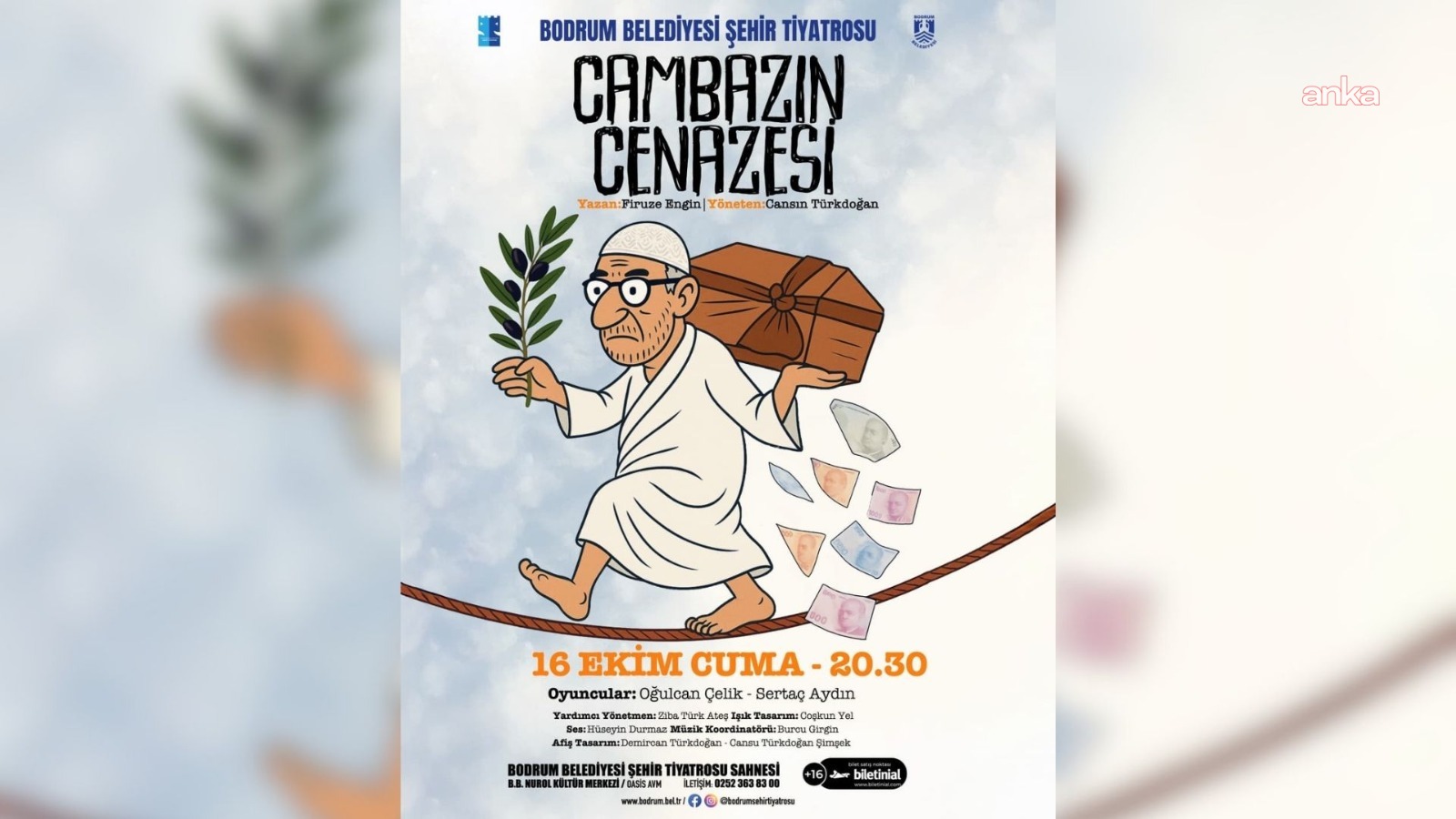 Bodrum Şehir Tiyatrosu, yeni sezonu “Cambazın Cenazesi” ile açıyor