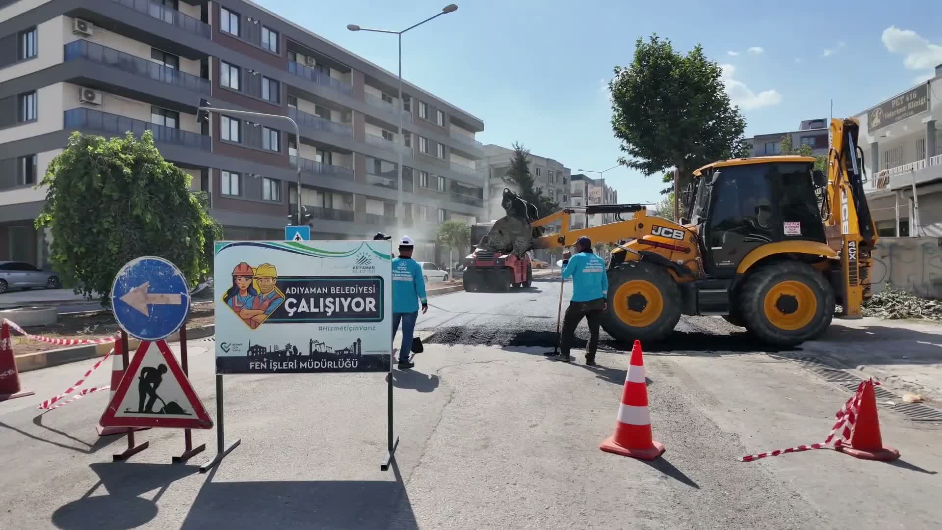 Adıyaman Belediyesi, 1. Çevre Yolu’nda asfalt mesaisine başladı