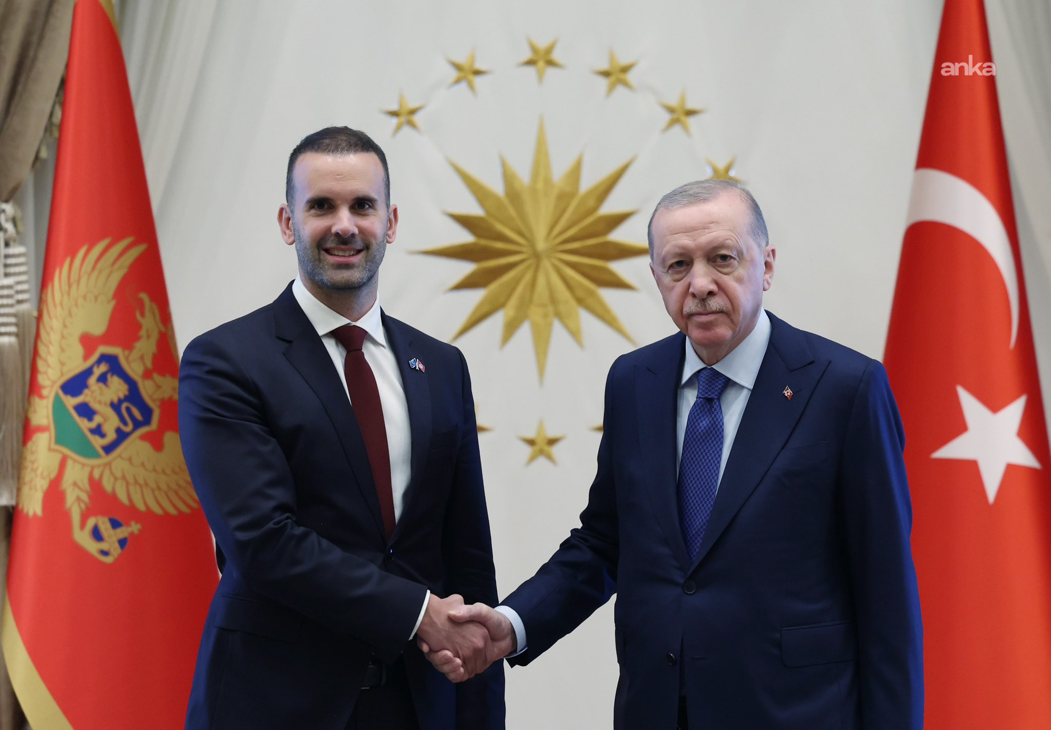 Cumhurbaşkanı Erdoğan, Karadağ Başbakanı Spajic’i Cumhurbaşkanlığı'nda kabul etti