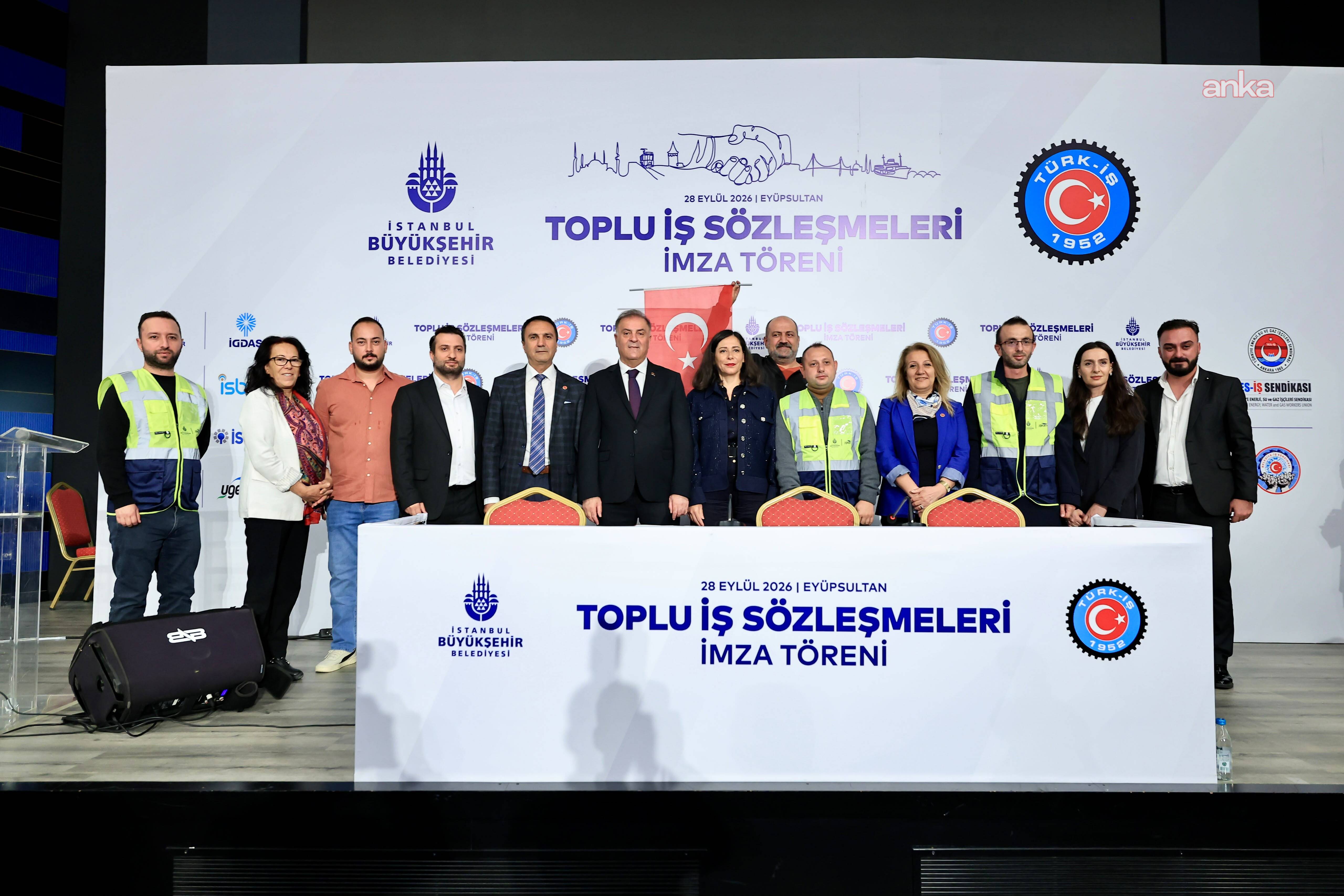 İBB İştirak Şirketleri ile TÜRK-İŞ'e bağlı sendikalar arasında toplu iş sözleşmesi imzalandı