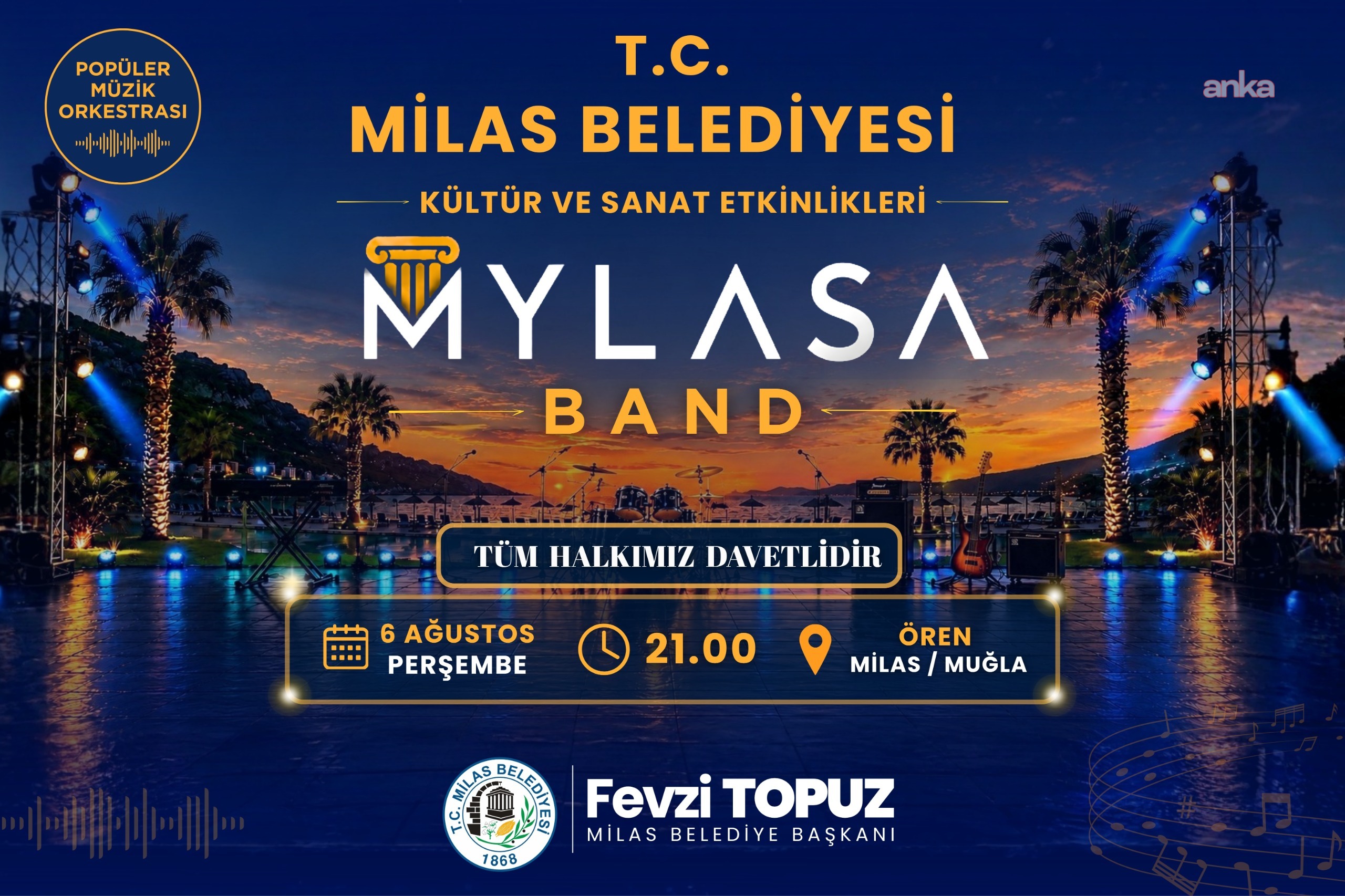 Mylasa Band, Milas Ören'de sahne alacak