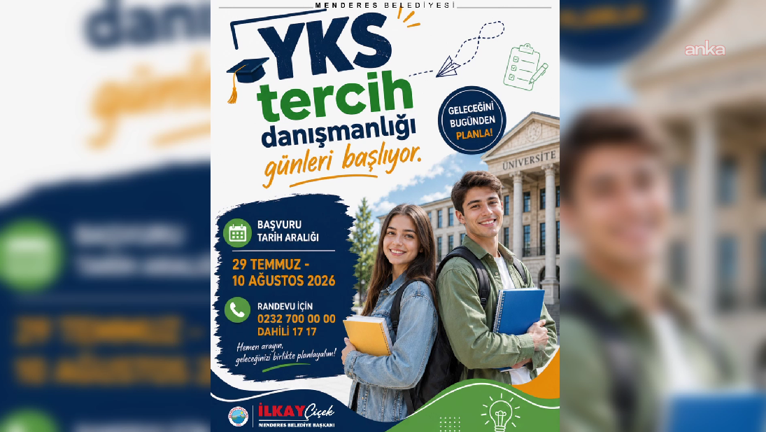 YKS tercihlerinde Menderes Belediyesi desteği