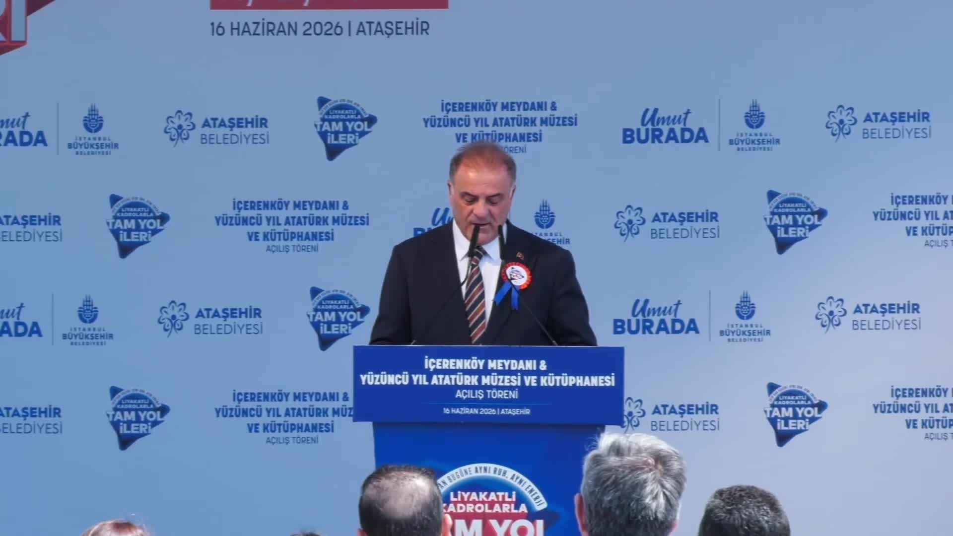 Ümraniye'de Şehit Sevgi Yeşilyurt İlkokulu Spor Salonu törenle açıldı