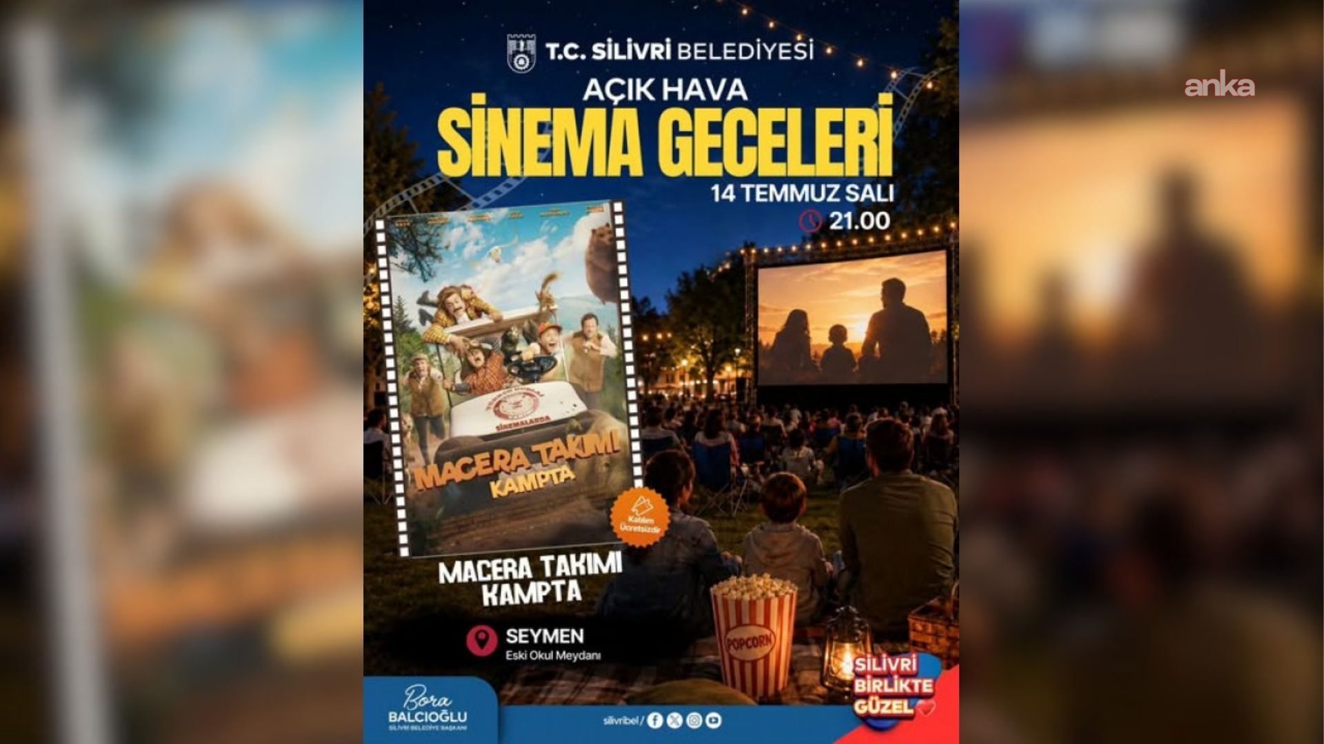 Silivri’de "Açık Hava Sinema Geceleri" başlıyor