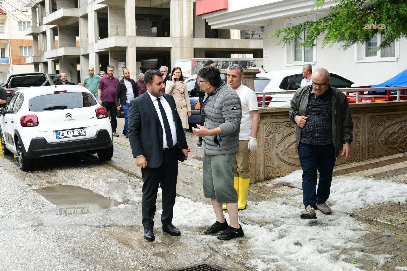 Kahramankazan'da yağış sonrası hasar tespit çalışmaları başladı