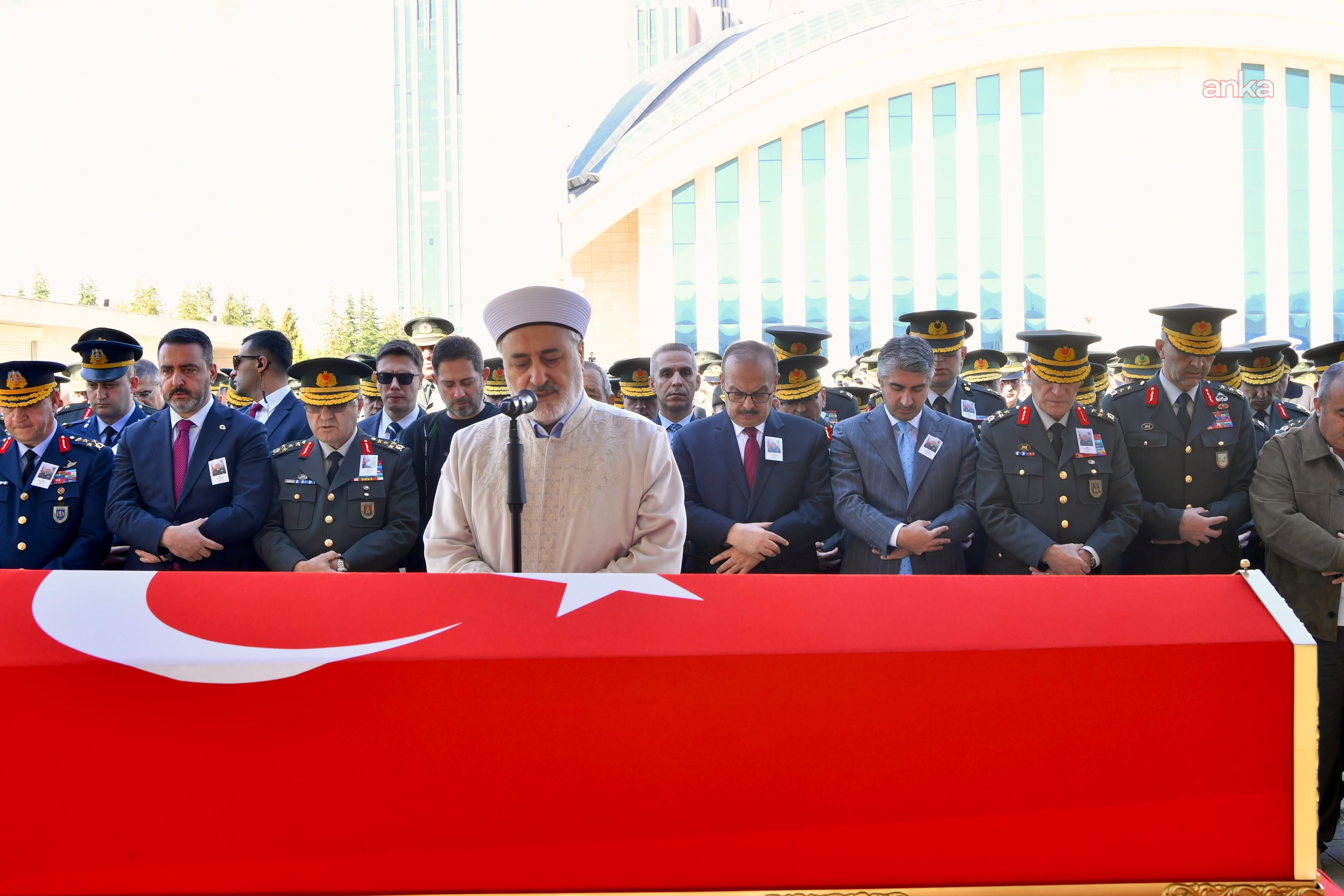 Trafik kazasında şehit olan Albay Sayit Gökgöz, Ankara'da son yolculuğuna uğurlandı