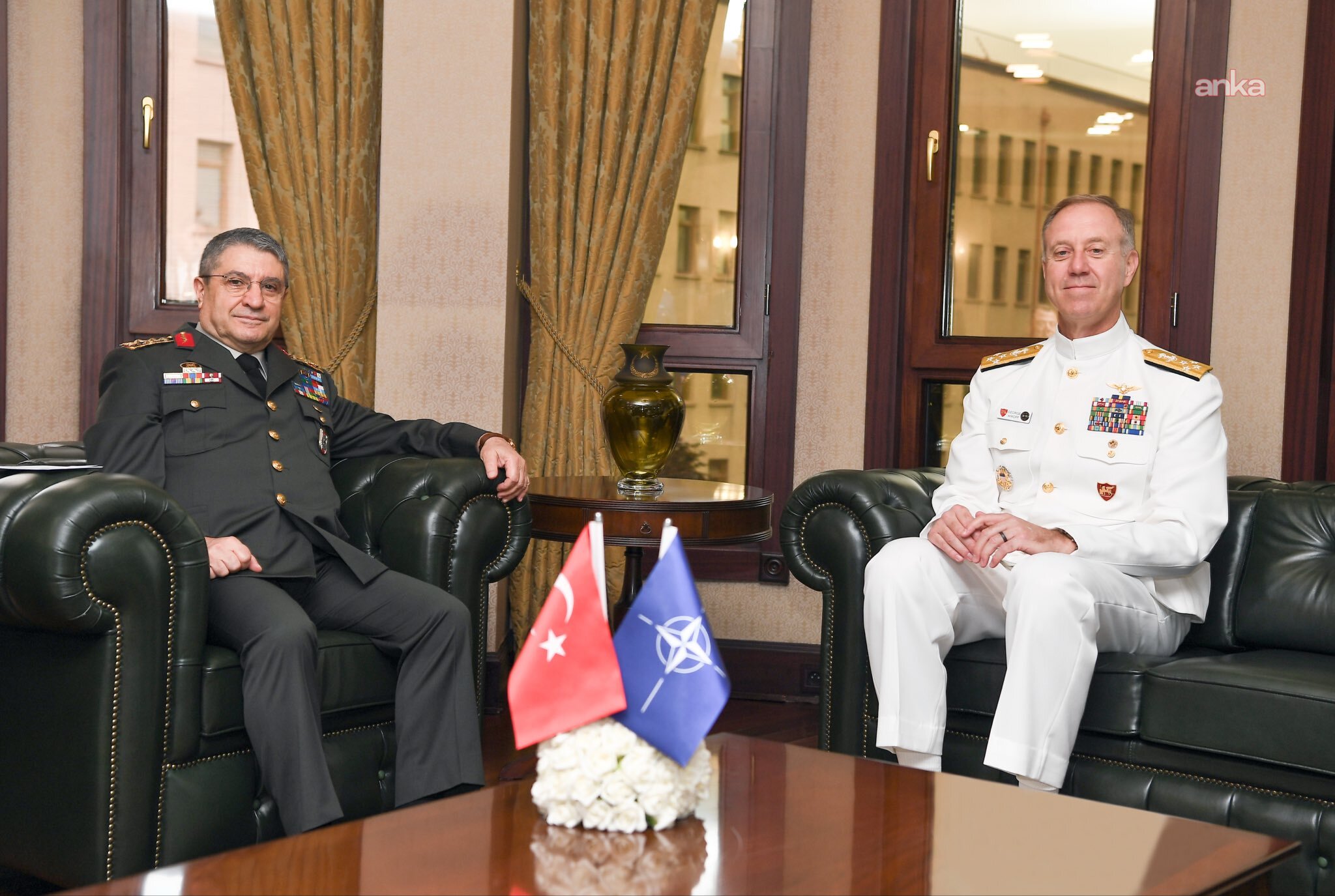 Genelkurmay Başkanı Orgeneral Bayraktaroğlu, NATO Napoli Müşterek Kuvvet Komutanı Oramiral Wikoff'u kabul etti