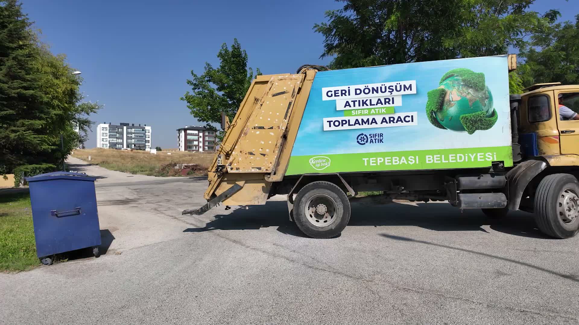 Tepebaşı'nda geri dönüşüm çalışmaları sürüyor