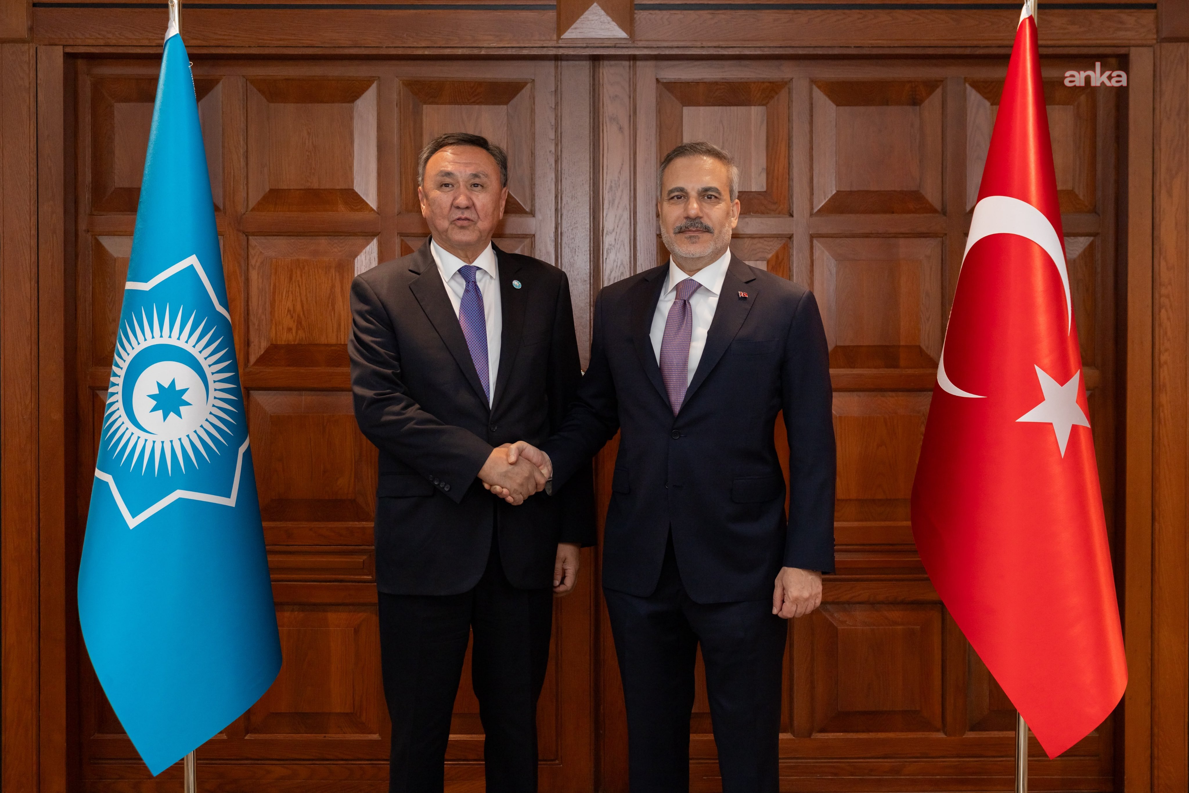 Hakan Fidan, TDT Genel Sekreteri Ömüraliyev'i Ankara'da kabul etti