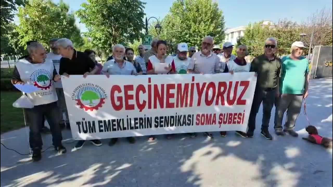 Soma’da emeklilerden enflasyon tepkisi: Yoksulluğa teslim olmayacağız