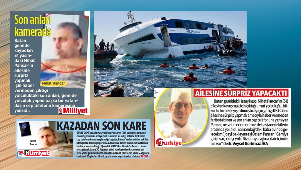 Gemi kazasında asıl sürprizi medya yapmış