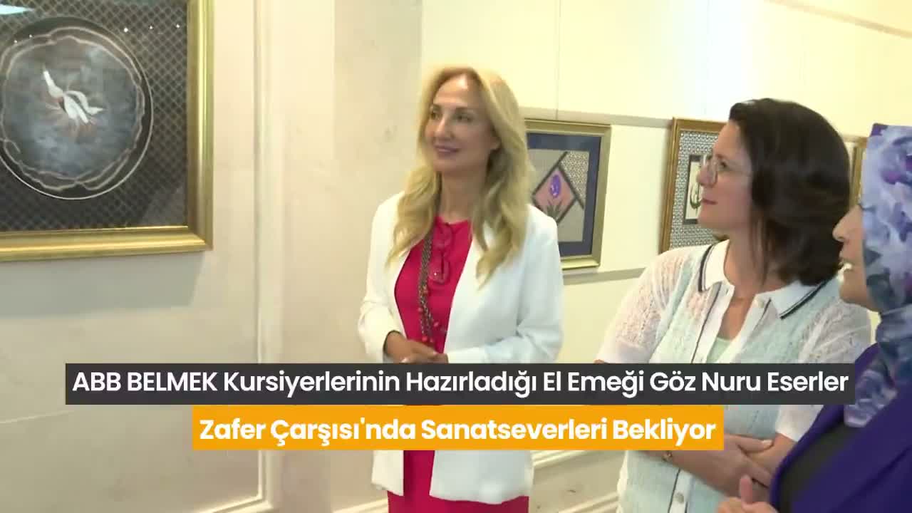 ABB BELMEK kursiyerlerinin hazırladığı eserler, Başkentli sanatseverleri bekliyor