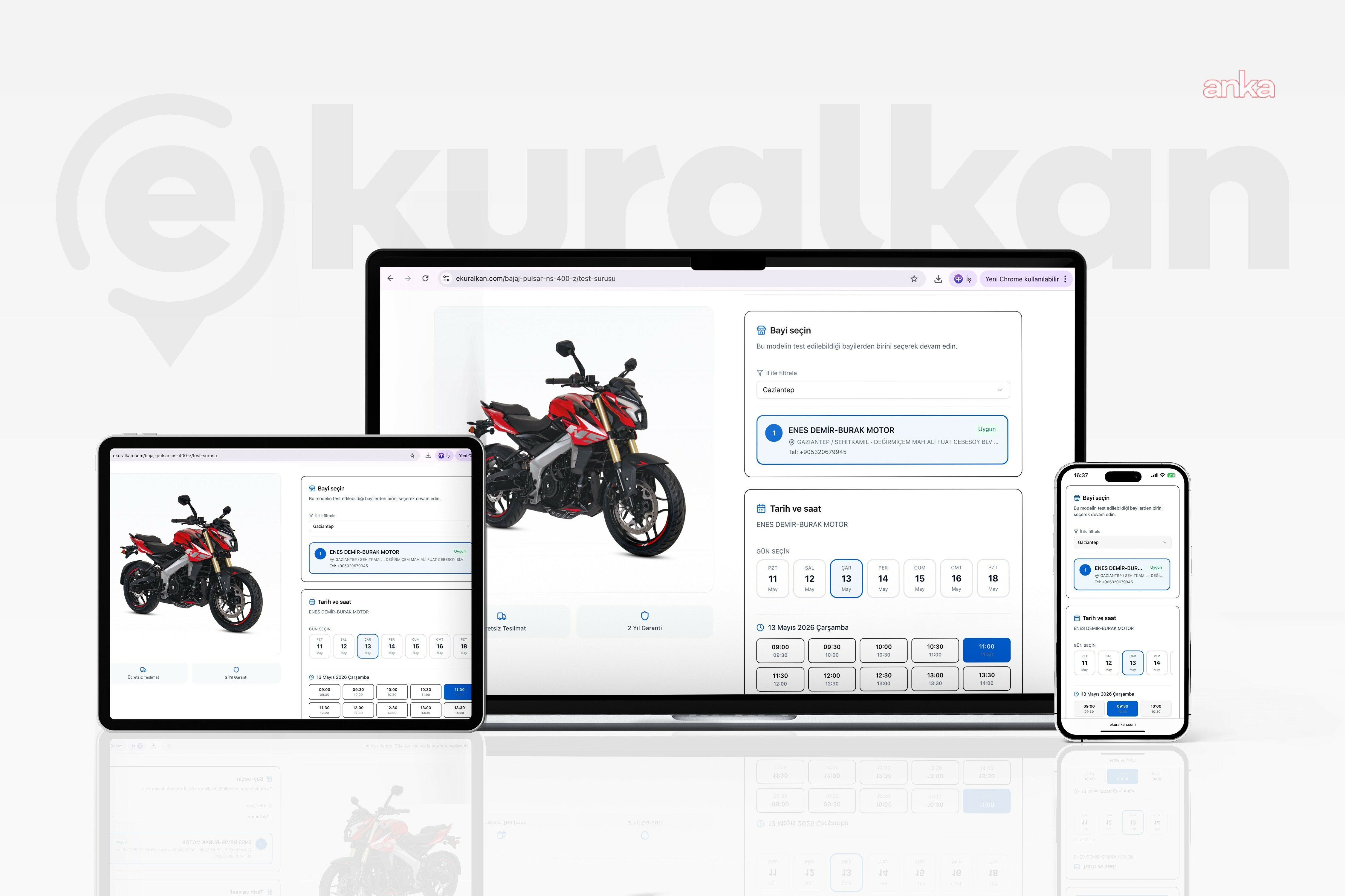 Motosikletlerde test sürüşü randevuları dijitale taşındı