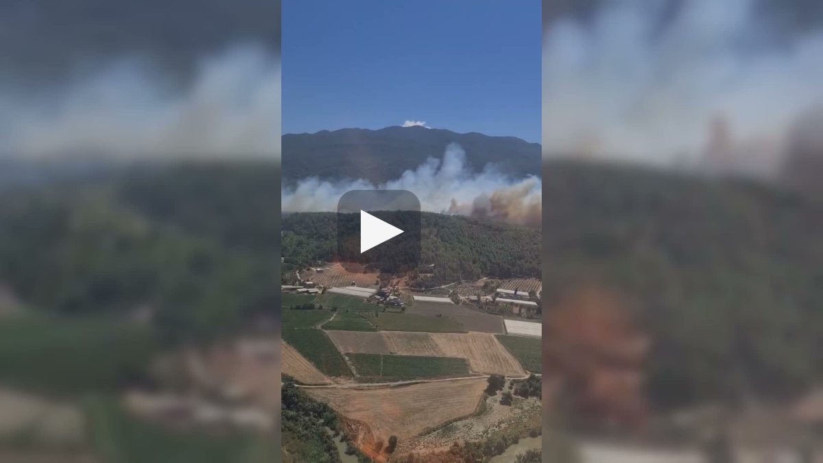 Seydikemer’de başlayan yangın Kaş sınırına ulaştı