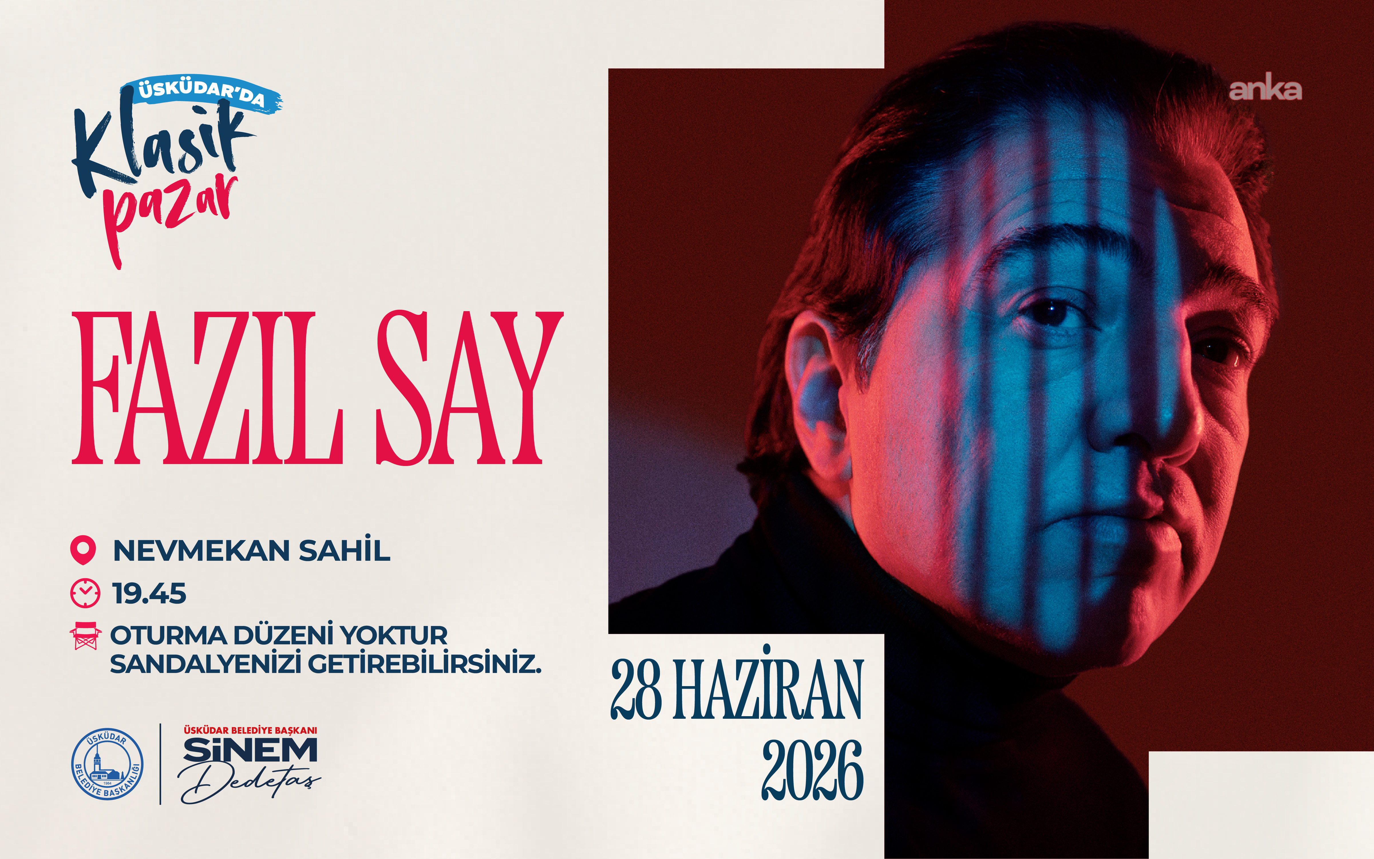 Üsküdar Belediyesi'nin ödüllü konser serisi "Klasik Pazar", Fazıl Say ile başlayacak