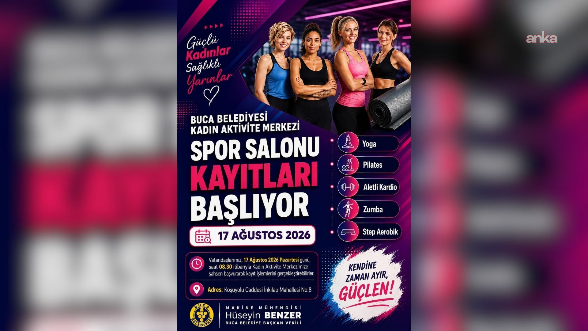 Buca Belediyesi Kadın Aktivite Merkezi’nde yeni dönem spor kayıtları başladı