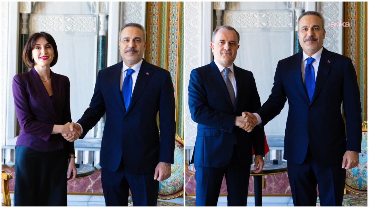 Bakan Fidan, Gürcü ve Azeri mevkidaşlarıyla bir araya geldi