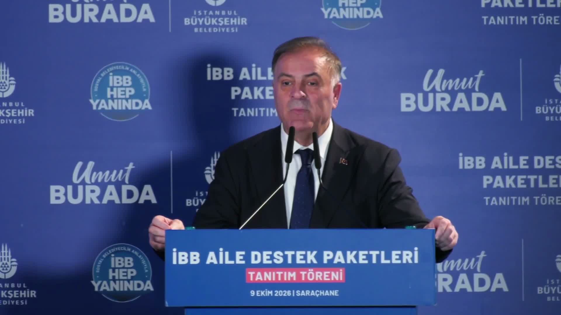 İBB Başkanvekili Nuri Aslan 37,2 milyar liralık sosyal destek paketini açıkladı... İhtiyaç sahibi emekliye yılda 24 bin lira kira, 8 bin lira bayram, 10 bin çifte evlilik desteği
