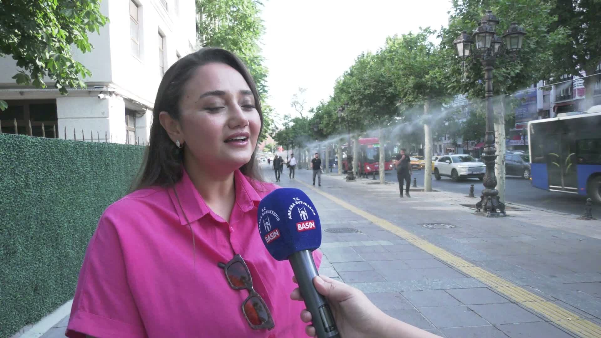 Ankara Büyükşehir Belediyesi'nden bunaltıcı sıcaklara "su tasarruflu serinletme sistemi"