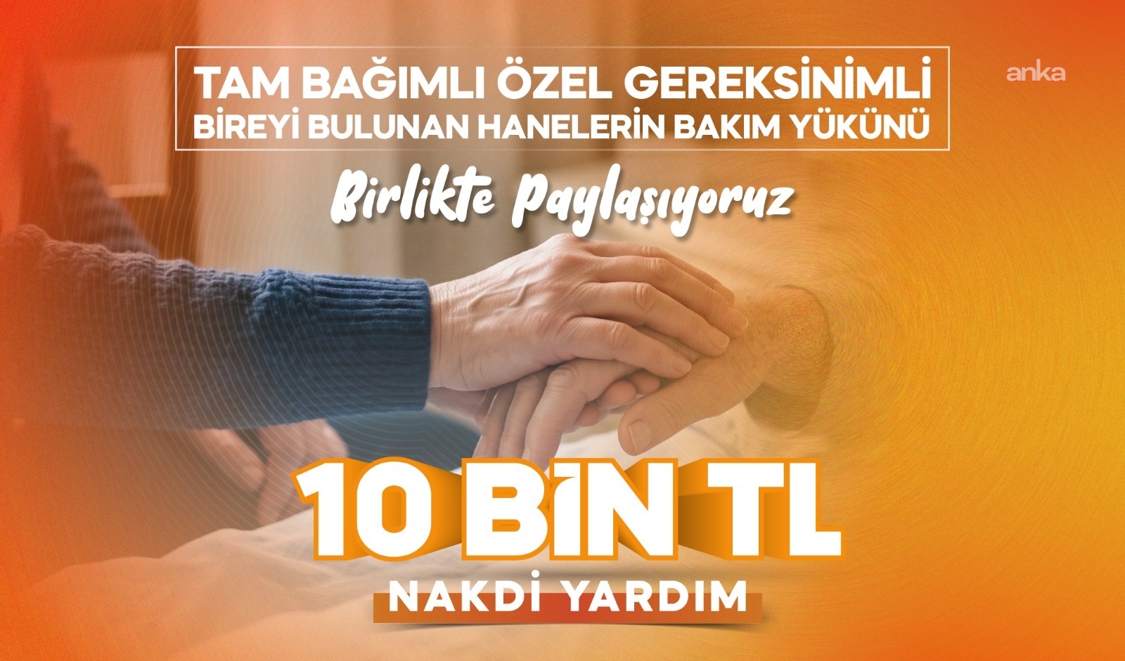 Tekirdağ Büyükşehir Belediyesi'nden yardıma tam bağımlı yakını olan ailelere 10 bin TL destek