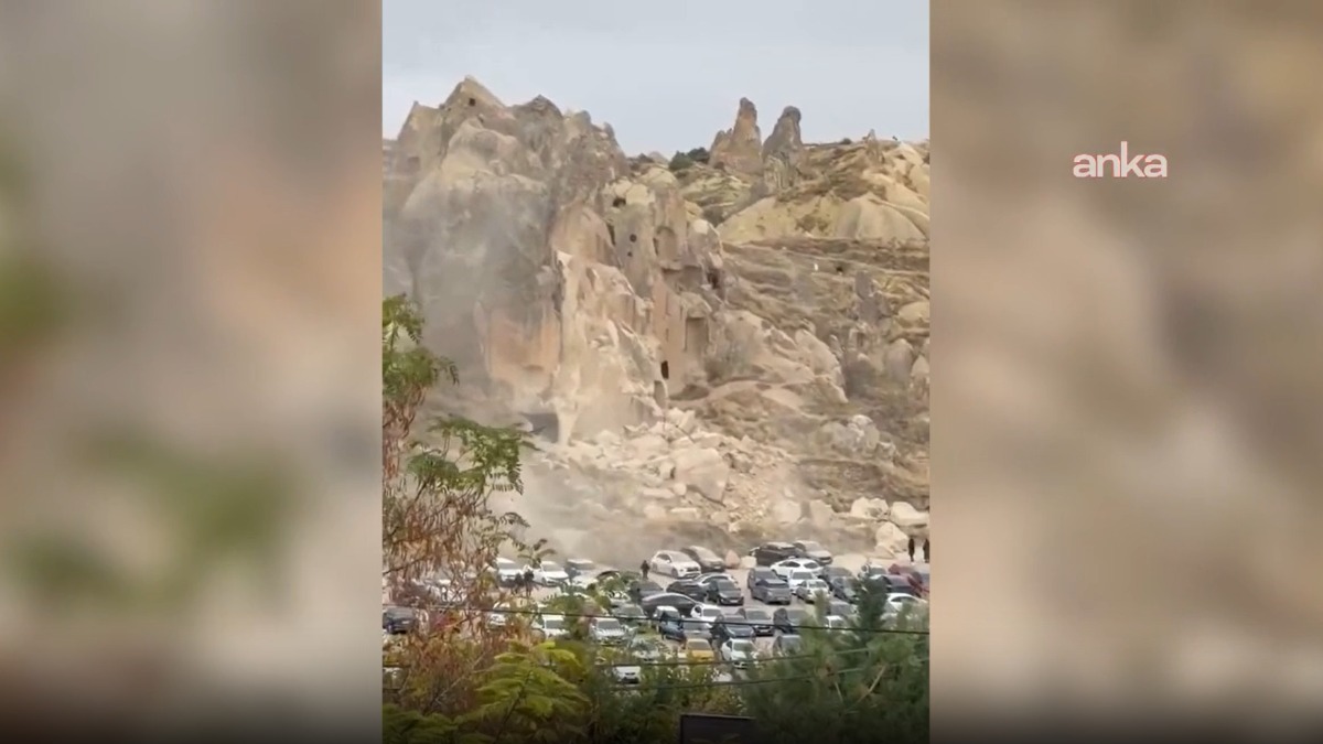 Nevşehir Göreme’de peribacası çöktü!