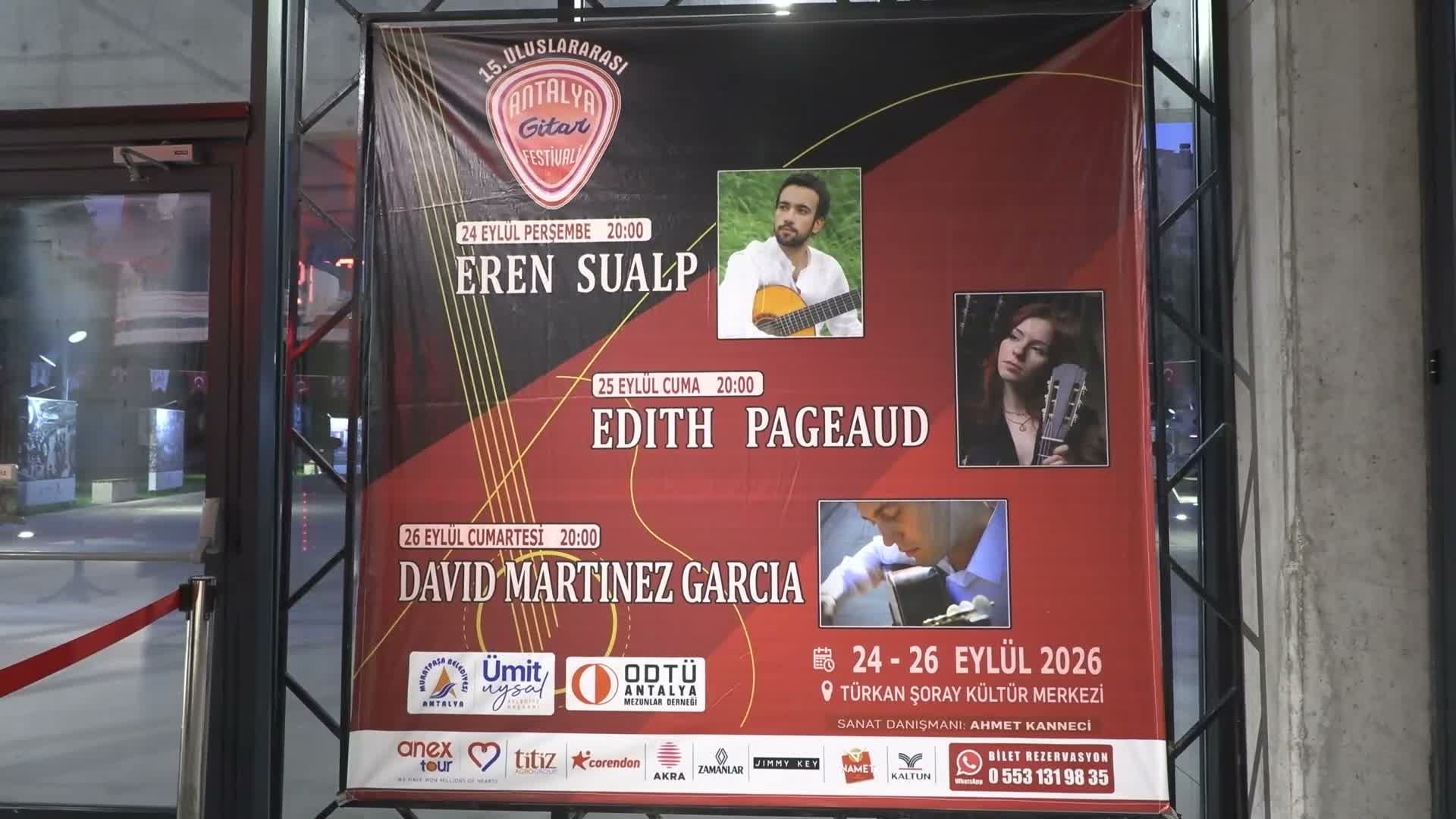 "Uluslararası Antalya Gitar Festivali" 15’inci kez kapılarını açtı