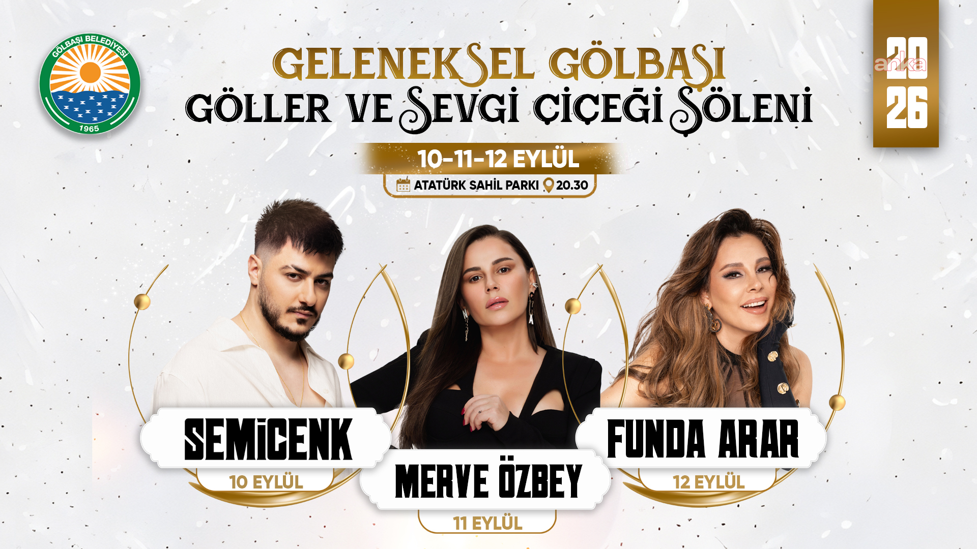 Geleneksel Gölbaşı Göller ve Sevgi Çiçeği Şöleni için geri sayım başladı