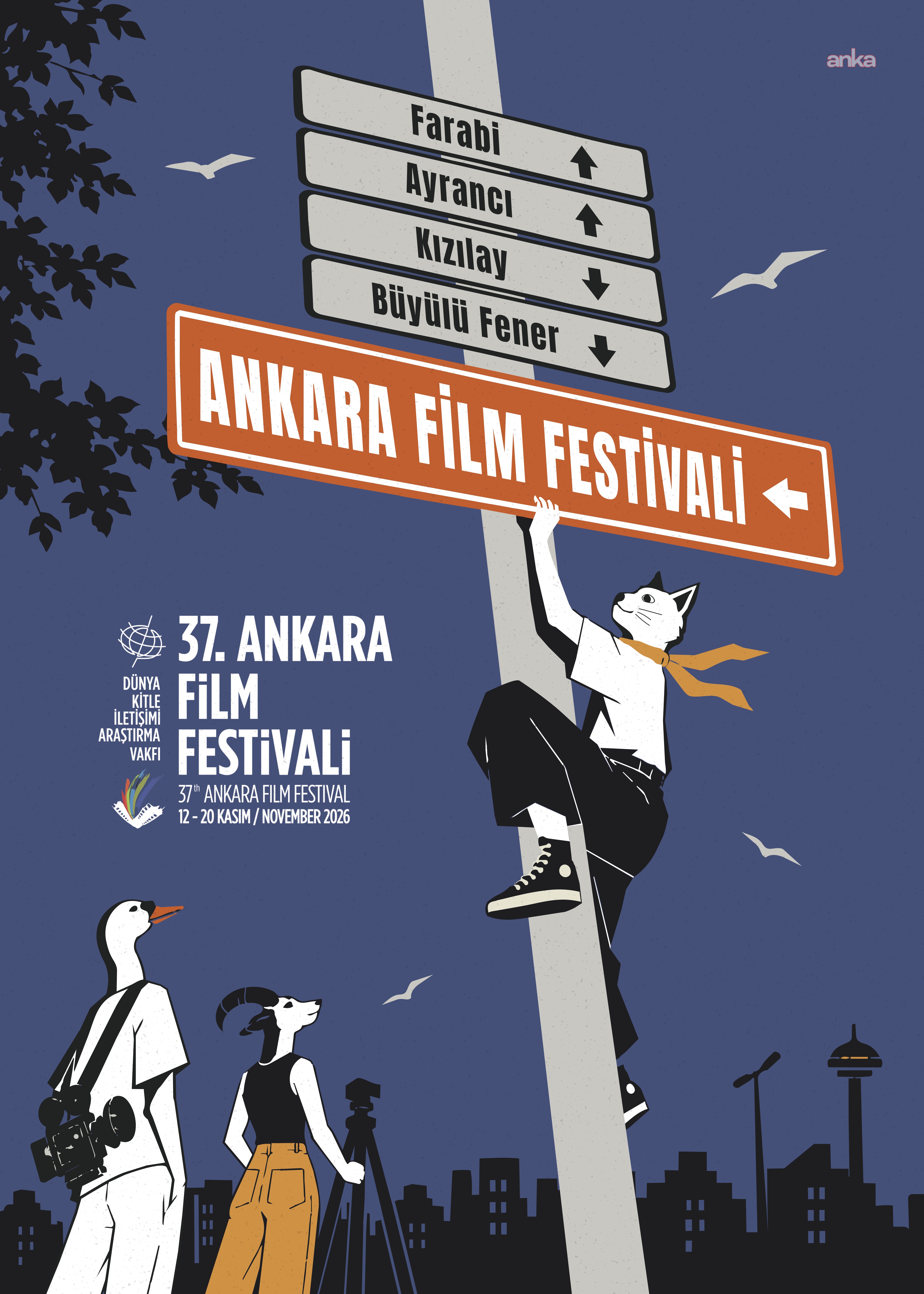 37. Ankara Film Festivali’nin afişinde "Kızılay tabelası" sinemaya çağırıyor