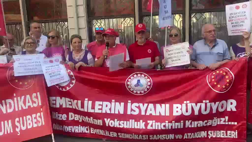 Samsun'daki emekliler: Bu sefalet düzenini kabul etmiyoruz